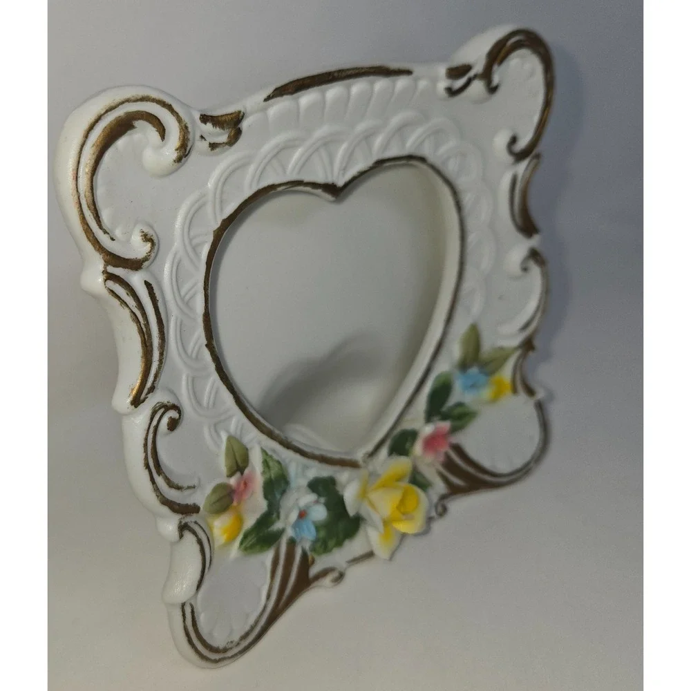 Lego Porcelain Picture Frame Top Loading 3D Porcelain Rose Frame for 3